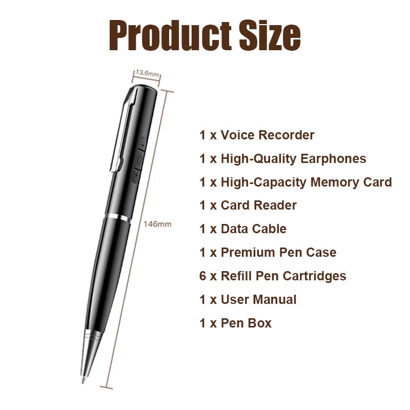 🔥 Multi-Function High-Capacity Voice Recorder Pen