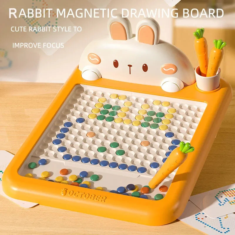 Educational magnetic drawing board