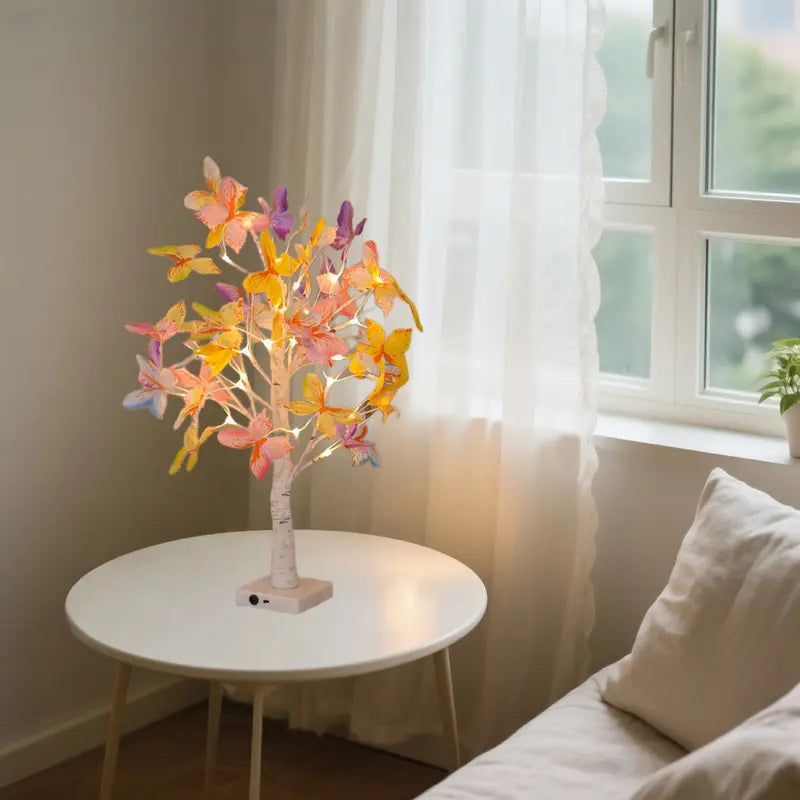 Butterfly LED Birch Tree Lights
