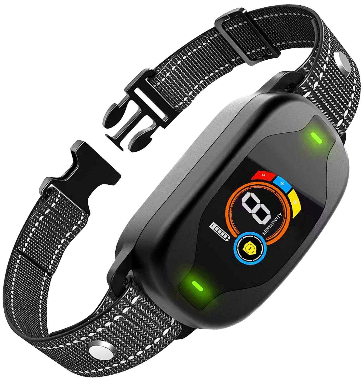 New color screen barking control device, rechargeable waterproof pet electric shock collar, automatic anti-barking dog, intelligent barking control