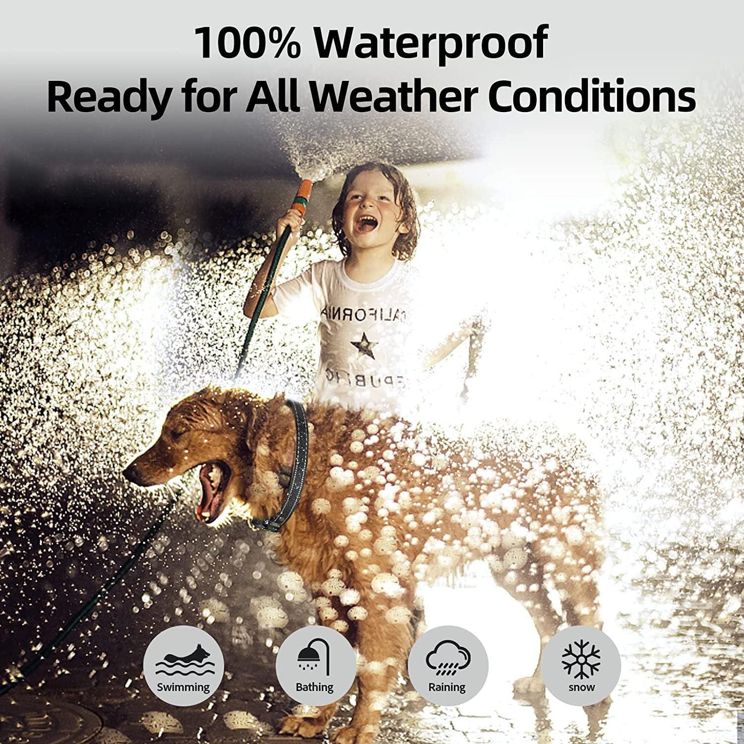 New color screen barking control device, rechargeable waterproof pet electric shock collar, automatic anti-barking dog, intelligent barking control