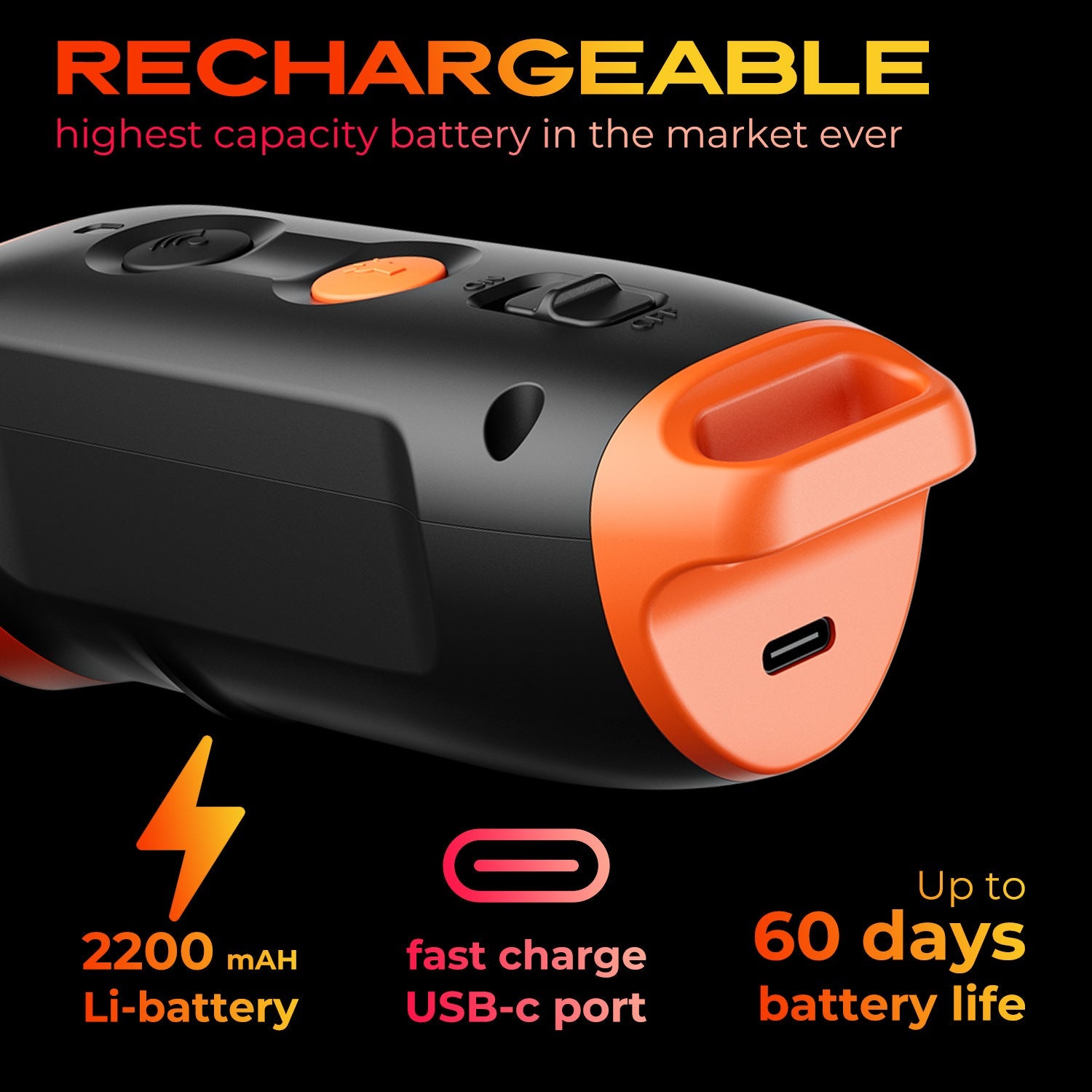 Rechargeable portable anti-barking dog repellent Intelligent frequency conversion LED dog barking stopper Ultrasonic barking stopper