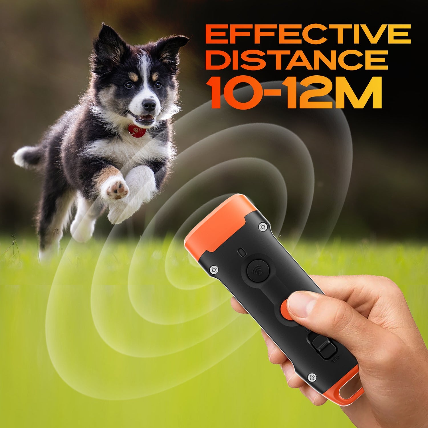 Rechargeable portable anti-barking dog repellent Intelligent frequency conversion LED dog barking stopper Ultrasonic barking stopper