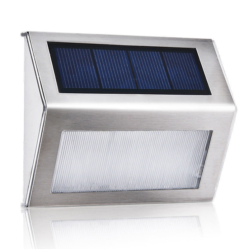 Solar Treppenstufe Edelstahl 3LED Regenfestes Treppenlicht für den Außenbereich