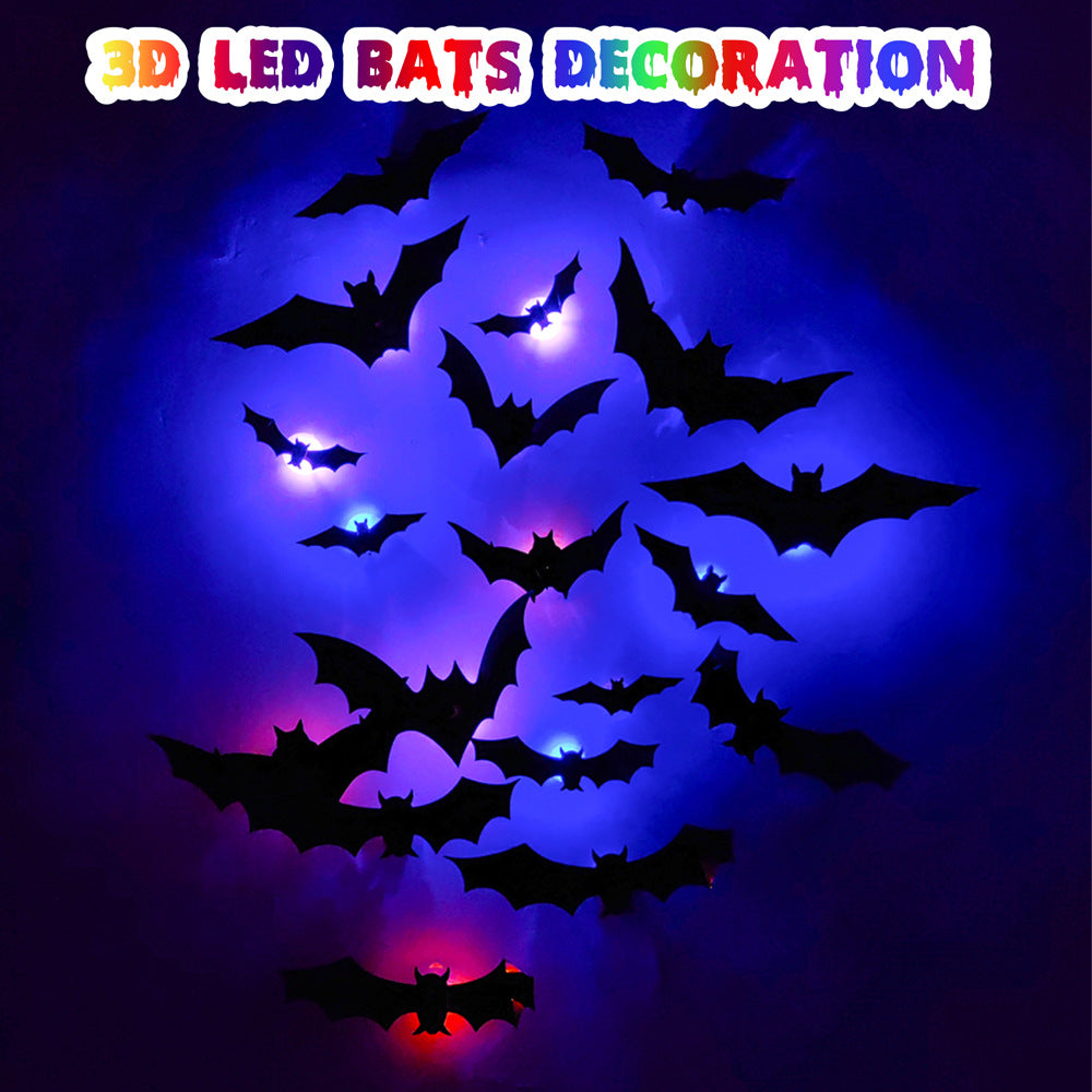 3D Halloween LED Night Light Wall Sticker