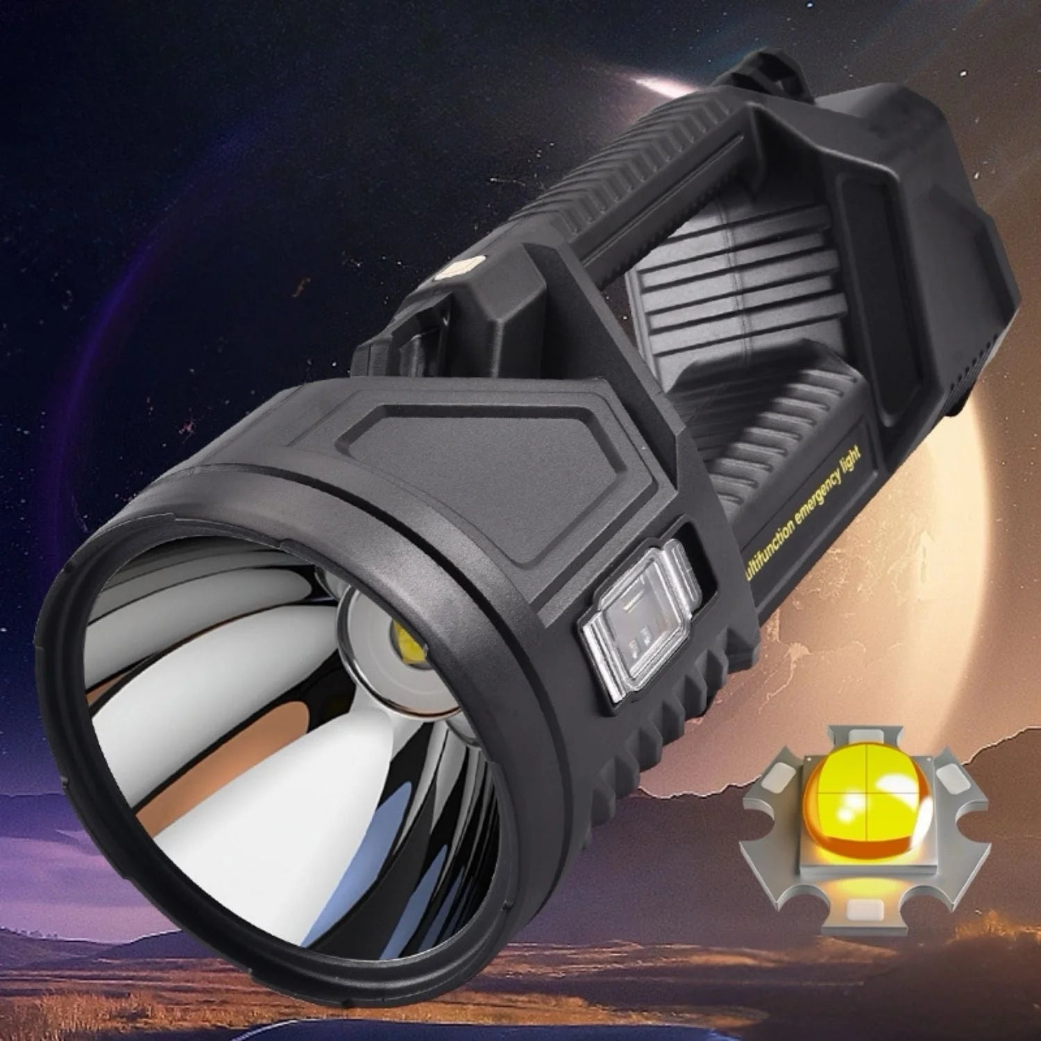 Super Flashlight | Ultra Bright • 6000 mAh • 500 m Range