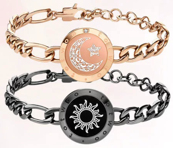 Sun & Moon Touch Bracelets with Snake Chain(Free gift box packaging as a gift)