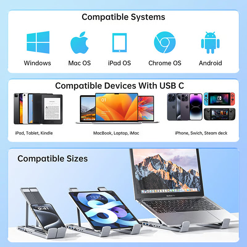 8-in-1 USB-C Laptop Stand