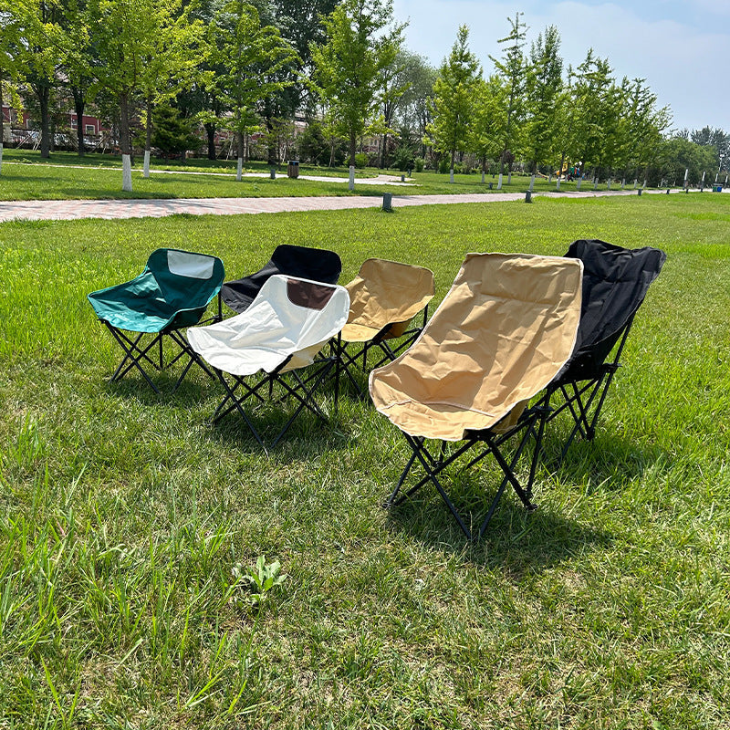 Outdoor camping fishing adjustable moon chair park picnic folding chair