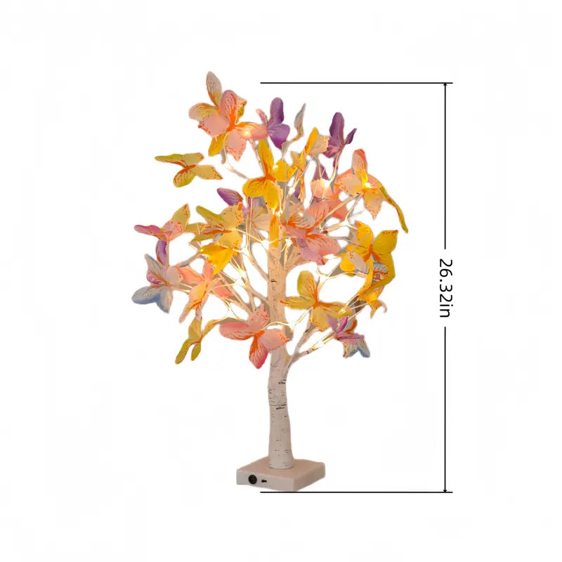 Butterfly LED Birch Tree Lights