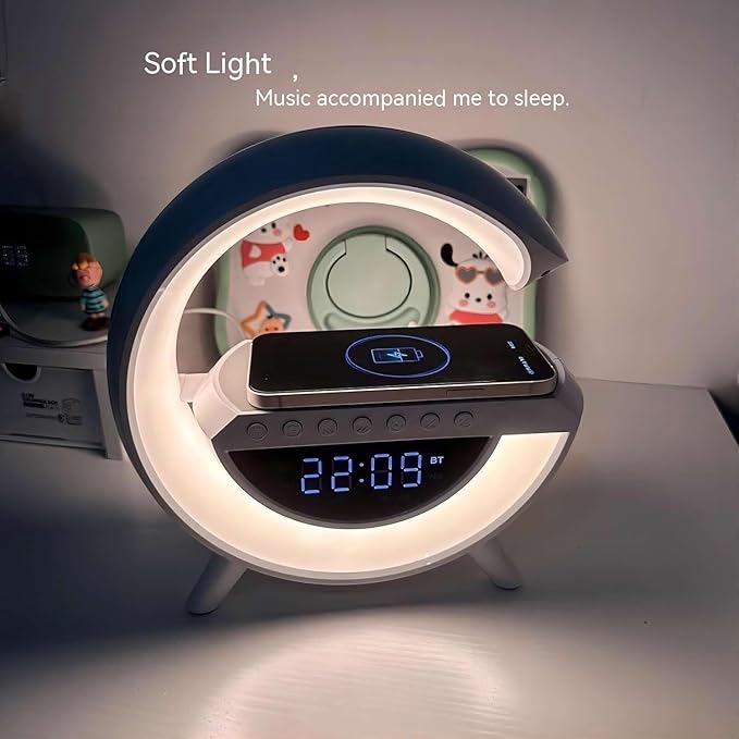 4-in-1 Bluetooth ambient light speaker + wireless charging