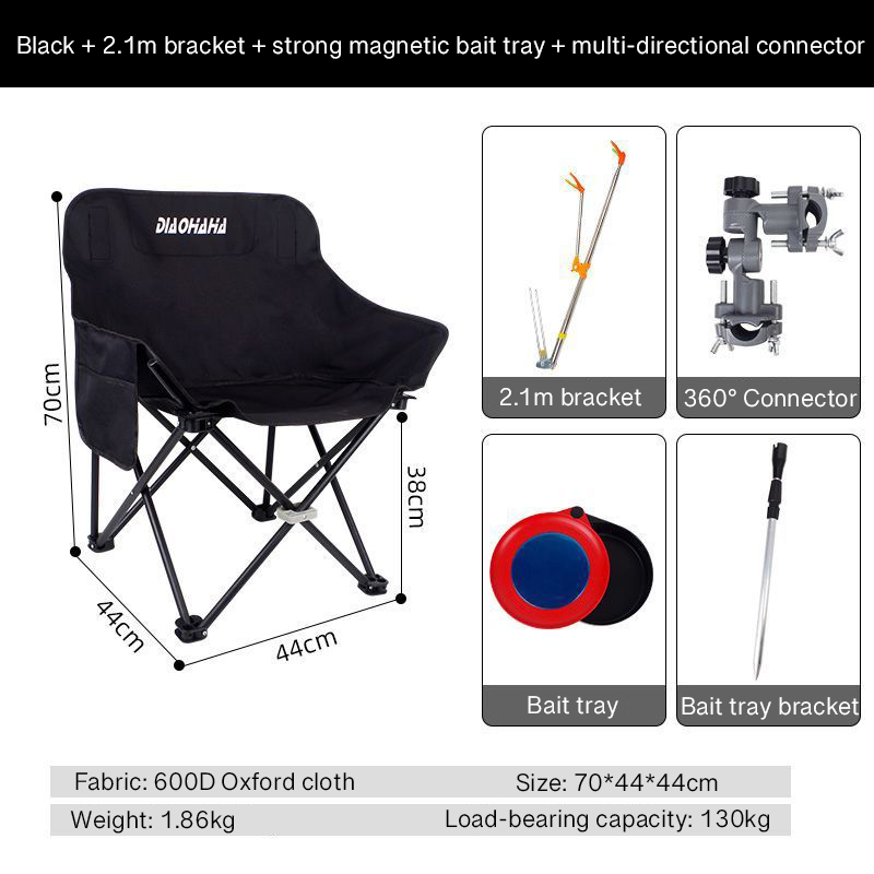 New upgraded simple outdoor fishing folding chair (new upgraded material, no need to worry about bad location)