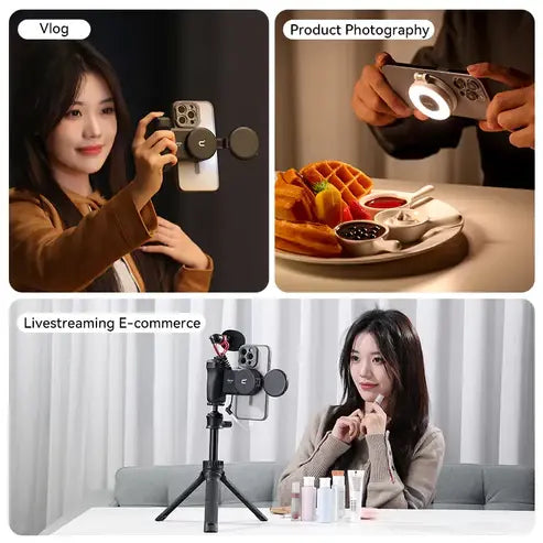 Ulanzi Magnetic Selfie Light LM19, LED Fill Light Compatible with Magsafe, LED Selfie Ring Light