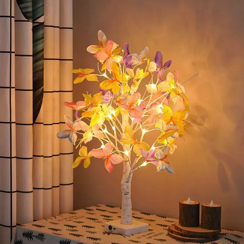 Butterfly LED Birch Tree Lights
