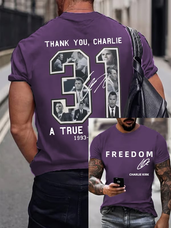 Men's Commemorative Liberty Signature 31 Print T-shirt