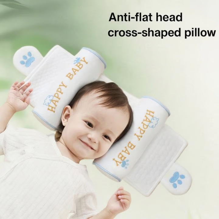 🔥Premium Baby Support Pillow - Organic Cotton Infant Head Shaping Cushion for Newborns 0-12 Months