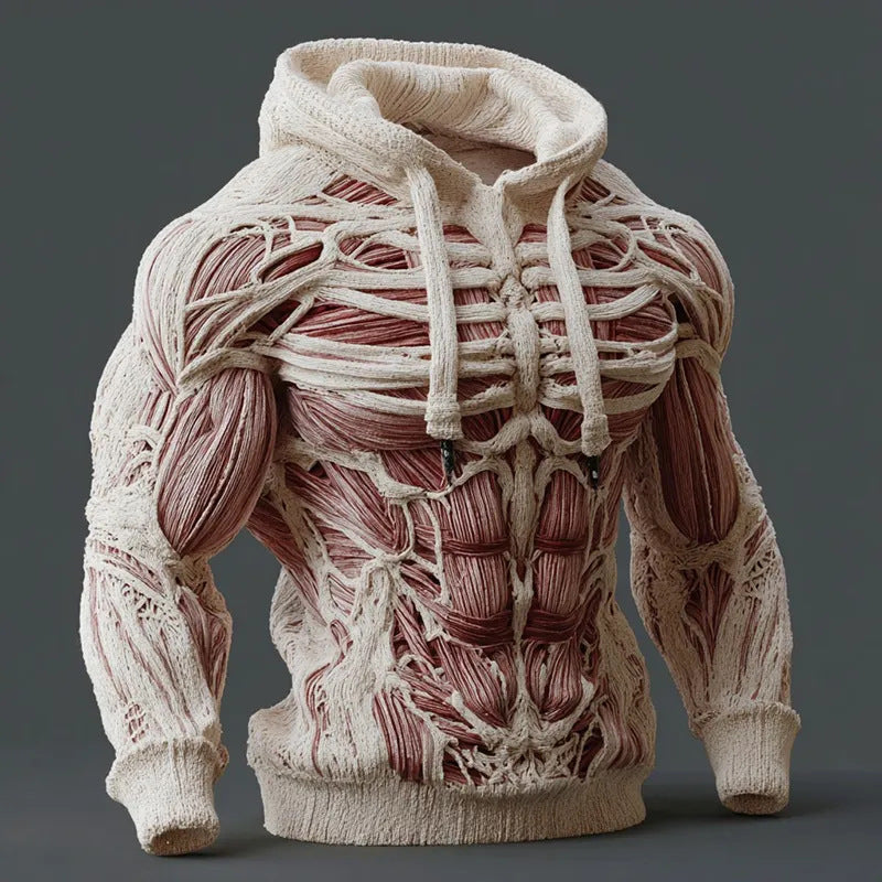 Men's 3D Faux Hoodie