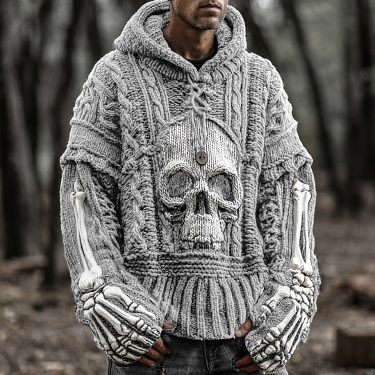 Men's 3D Faux Hoodie