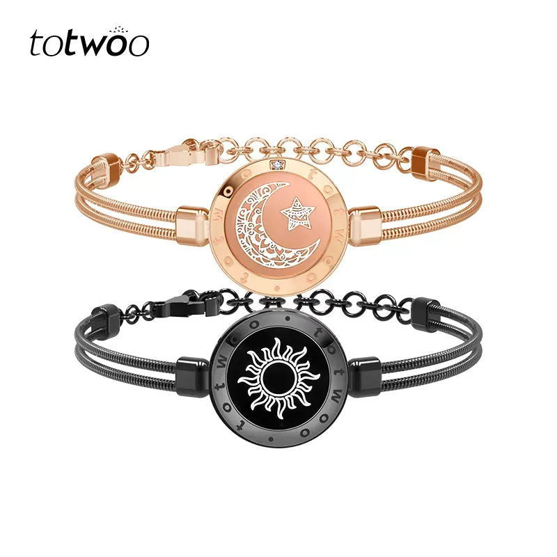 Sun & Moon Touch Bracelets with Snake Chain(Free gift box packaging as a gift)