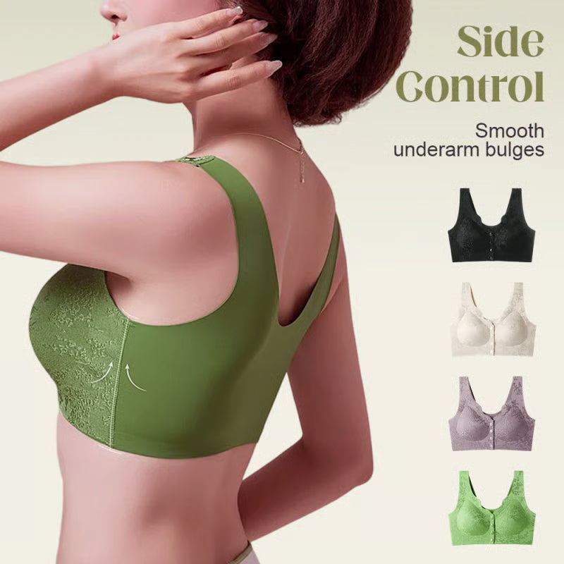 Comfort Front-Clasp & Wire-Free Seamless Bra