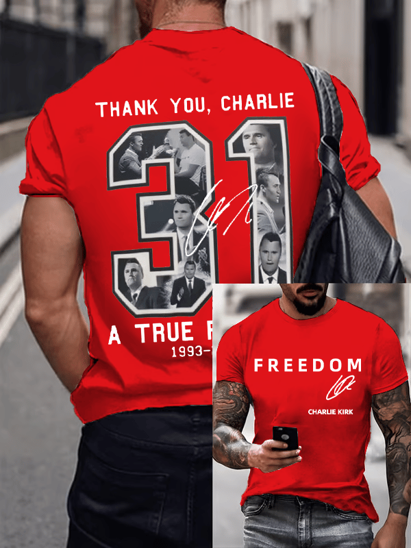 Men's Commemorative Liberty Signature 31 Print T-shirt