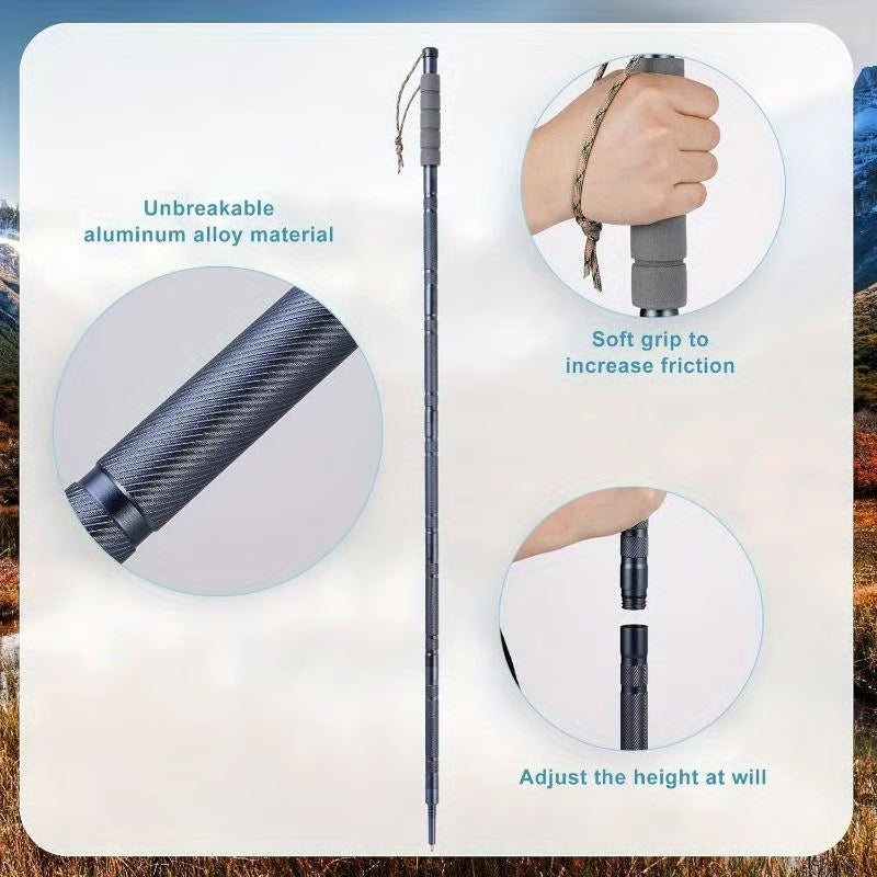 Rhino USA Tactical Hiking Stick - Essential Camping Gear for Hiking & Trekking
