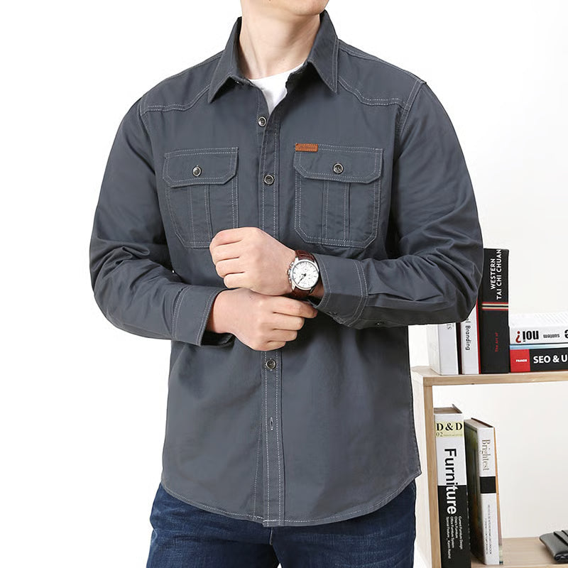 Men's plain cotton casual shirt👔