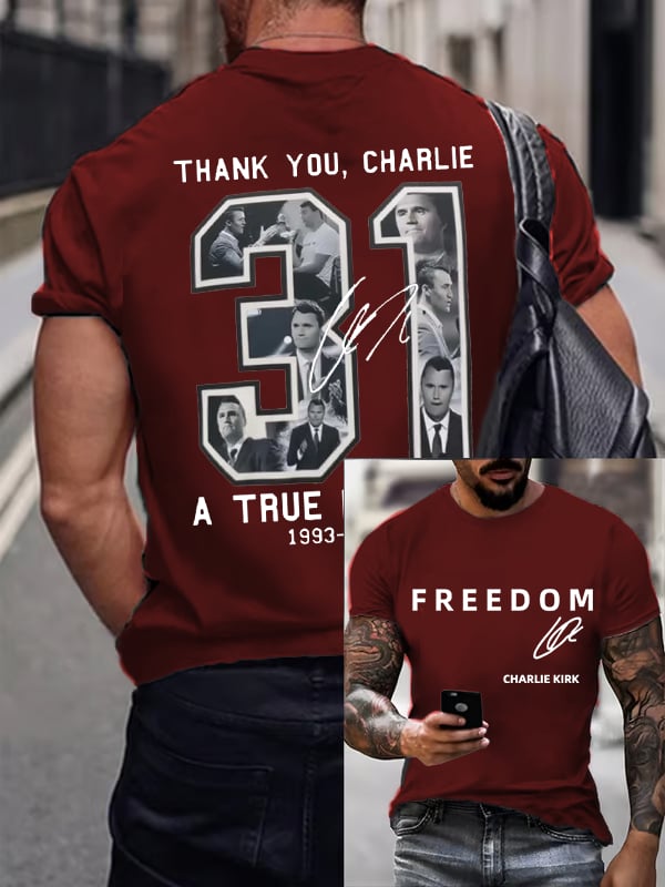 Men's Commemorative Liberty Signature 31 Print T-shirt