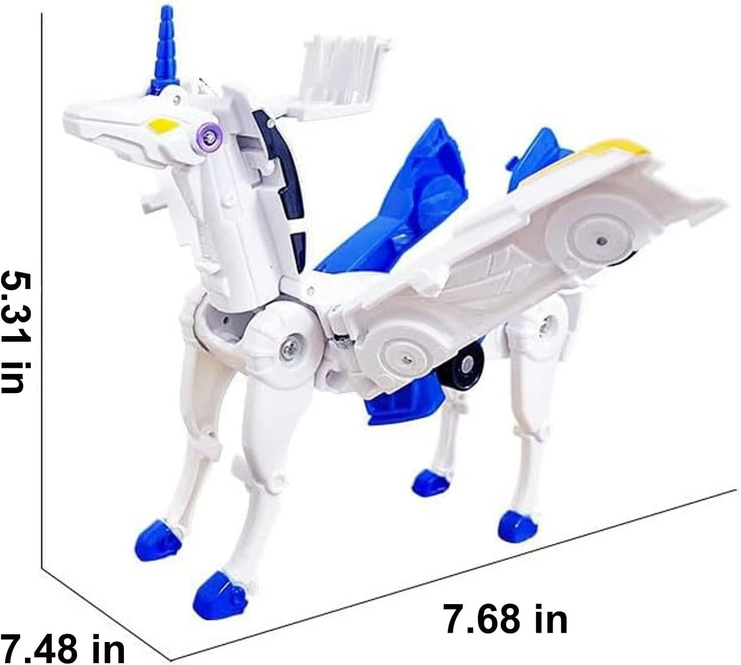 Transforming Unicorn Car Toy Pegasus Unicorn Magnetic Impact Deformation Car