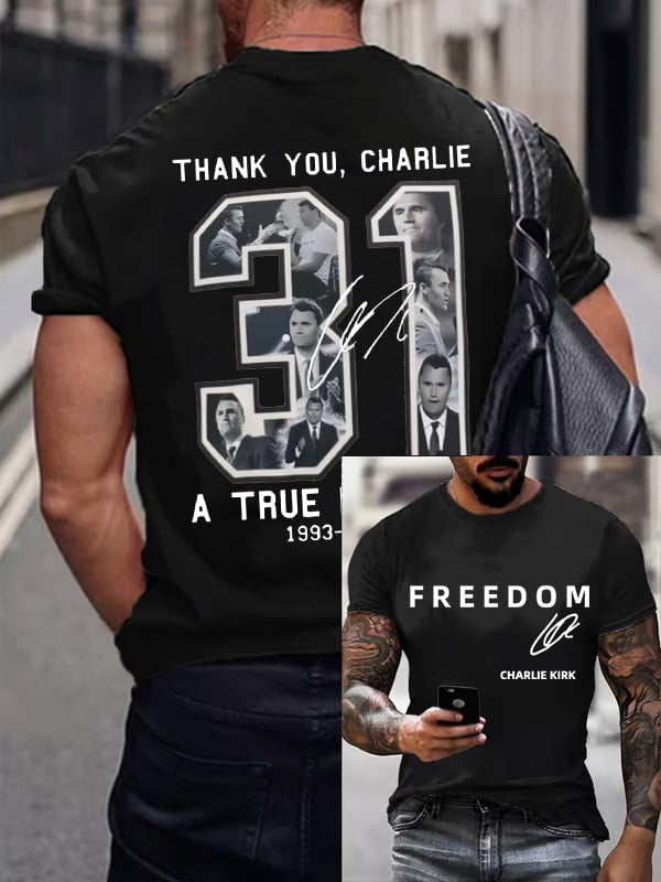 Men's  Commemorative Liberty Signature 31 Print T-shirt