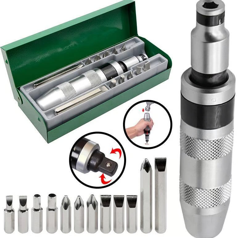 13PCS Heavy-Duty Impact Driver Set – CR-V Steel | Anti-Rust | Professional Grade