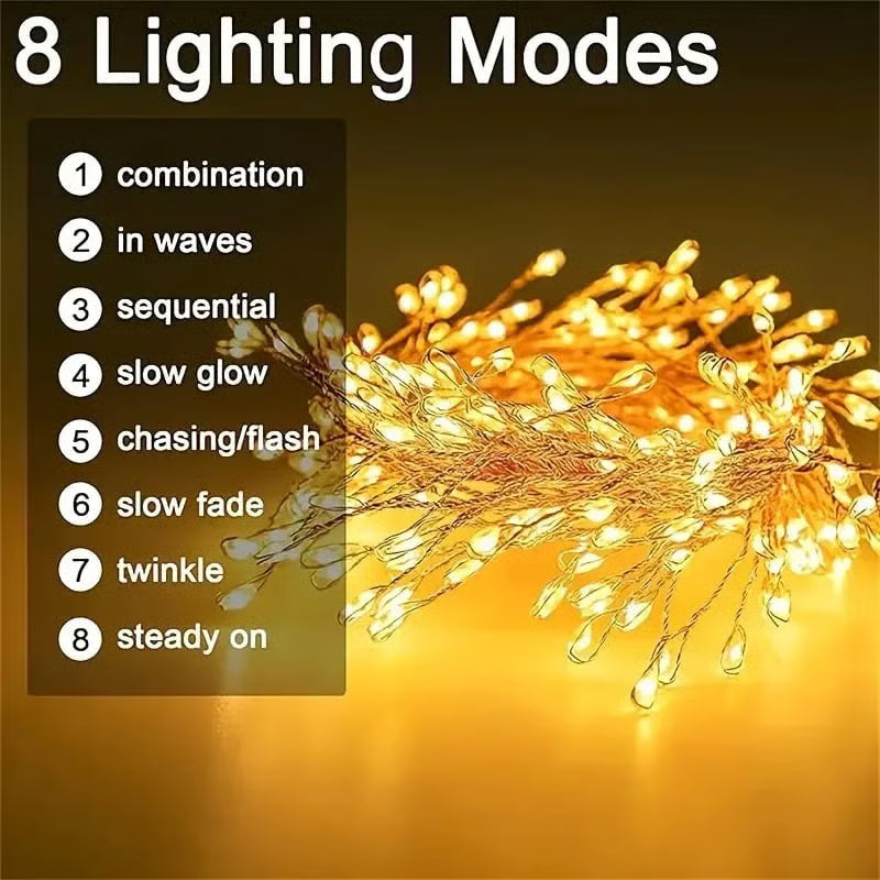 🎁🎄Early Christmas Promotion⭐ Copper Wire Firecracker Light String