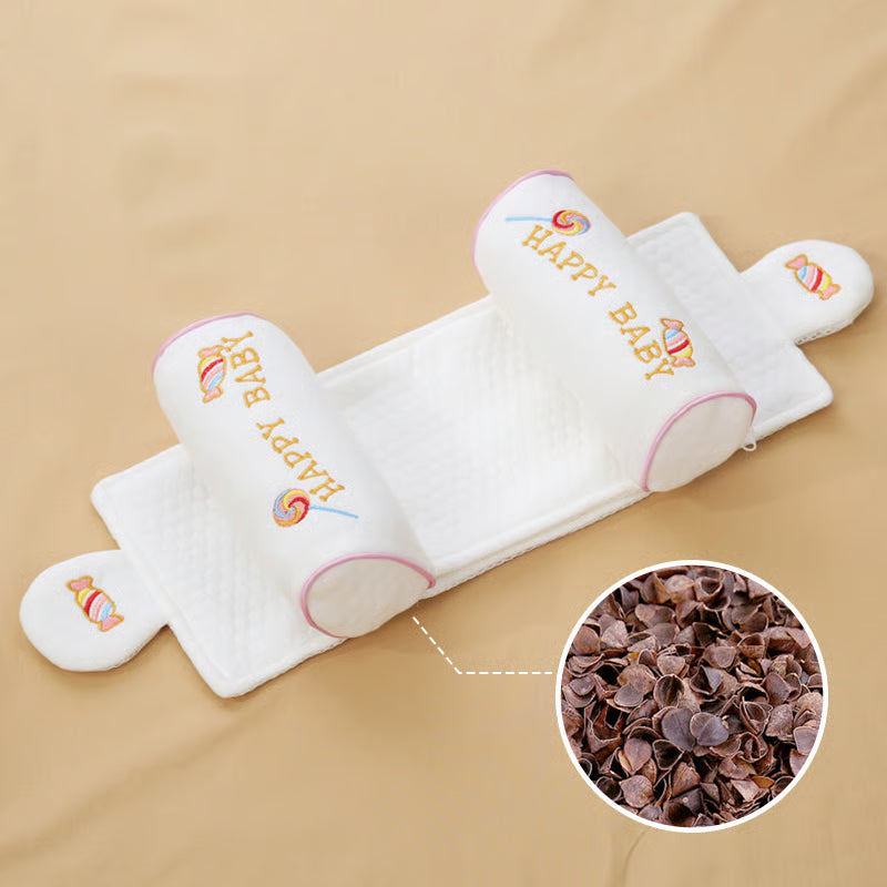 🔥Premium Baby Support Pillow - Organic Cotton Infant Head Shaping Cushion for Newborns 0-12 Months