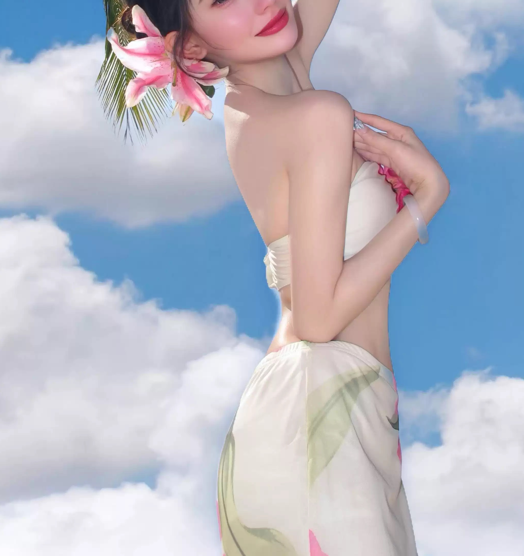 Flower Niche Pure Desire Split Swimsuit Sexy Slim Hot Spring Holiday Bikini