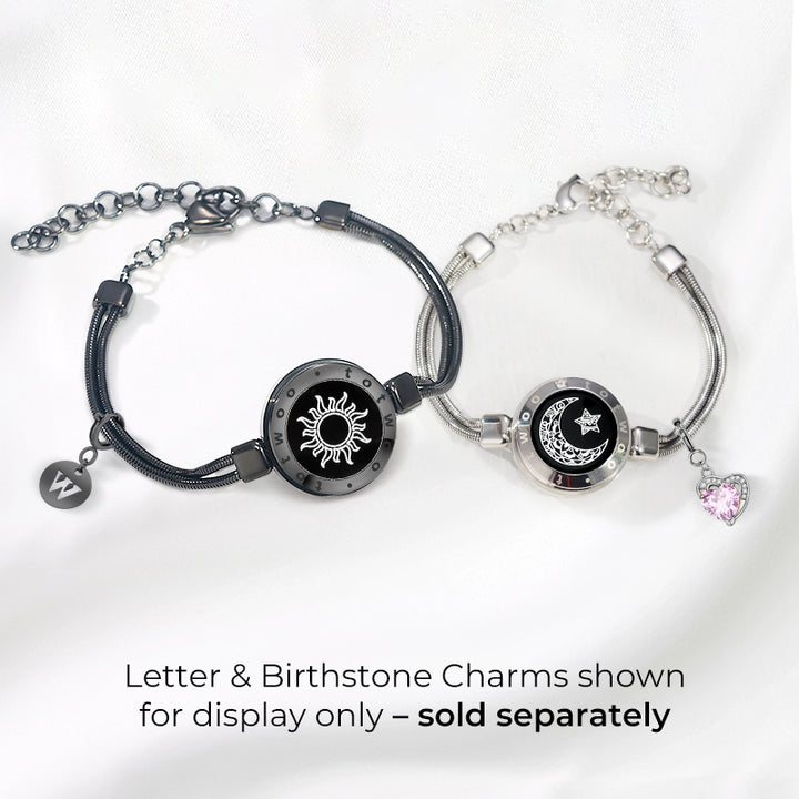 Sun & Moon Touch Bracelets with Snake Chain（Free gift box packaging as a gift）