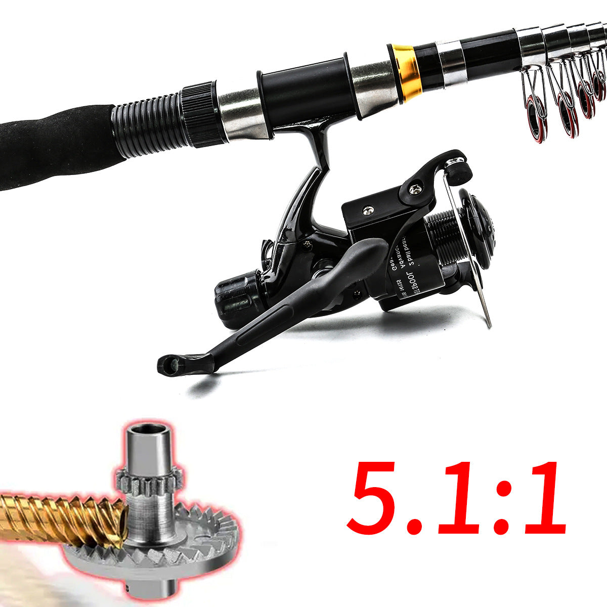 Professional fishing rod set