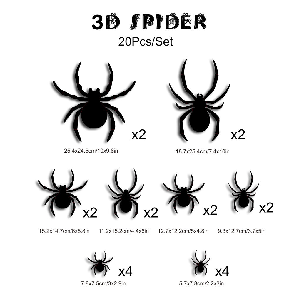 3D Halloween LED Night Light Wall Sticker