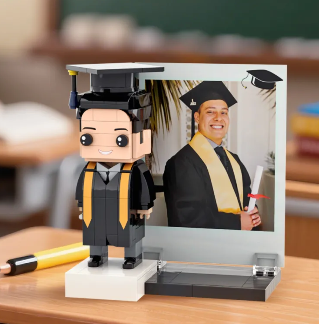 Valentine's Day Gifts Full Body Customizable 1-4 People Custom Brick Figures Small Particle Block
