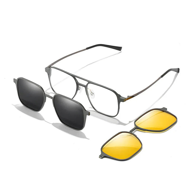 Magnetic multi-lens glasses