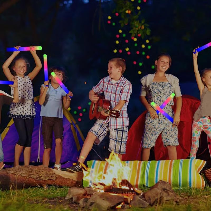 Vibrant LED Foam Glow Sticks