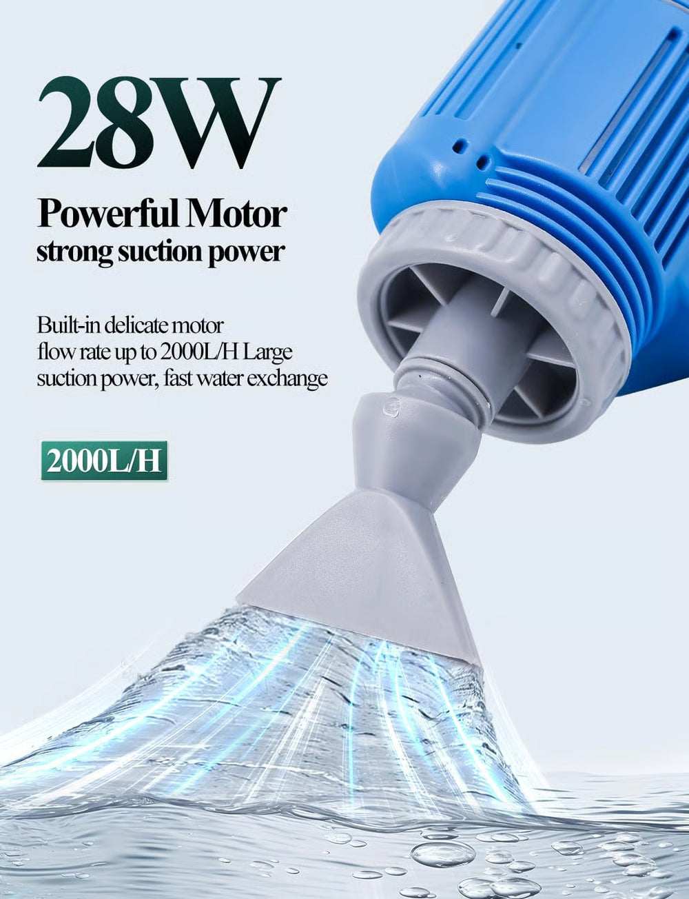 360GPH Electric Aquarium Gravel Cleaner