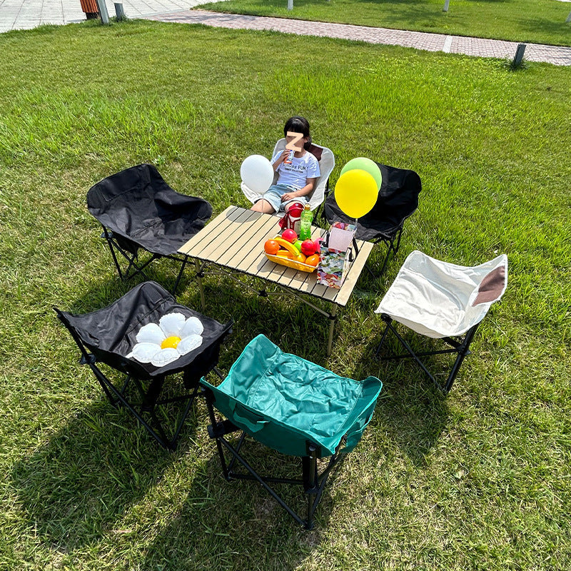 Outdoor camping fishing adjustable moon chair park picnic folding chair