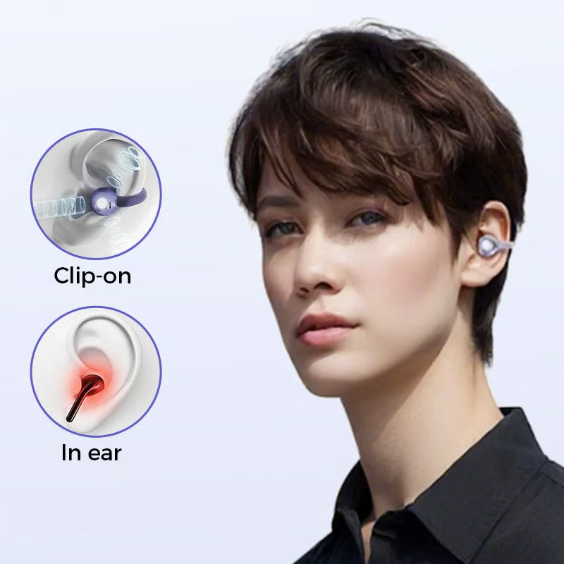 Comfort Open-Ear Clip-On Bluetooth Earbuds