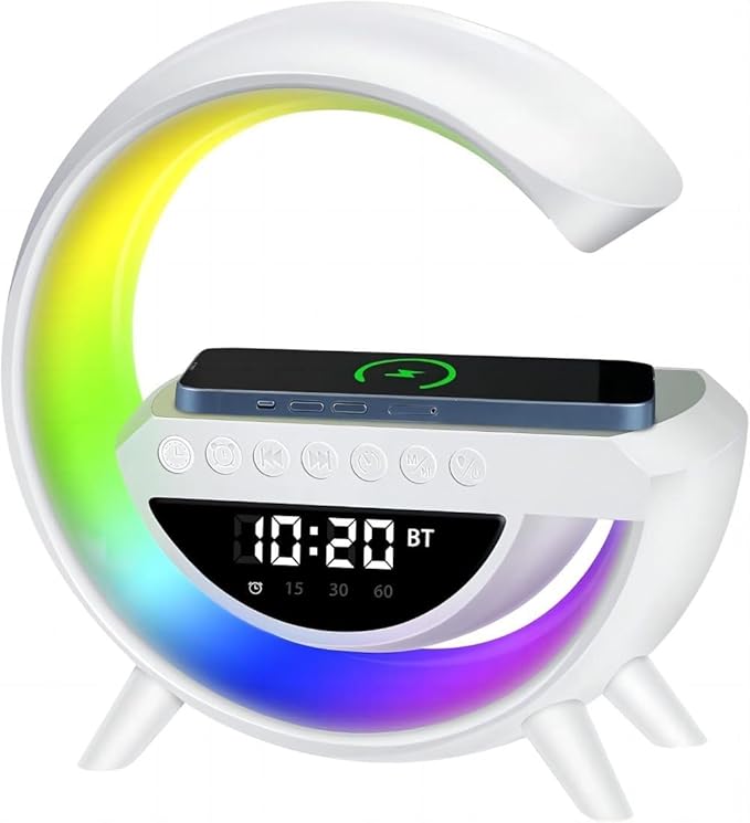 4-in-1 Bluetooth ambient light speaker + wireless charging