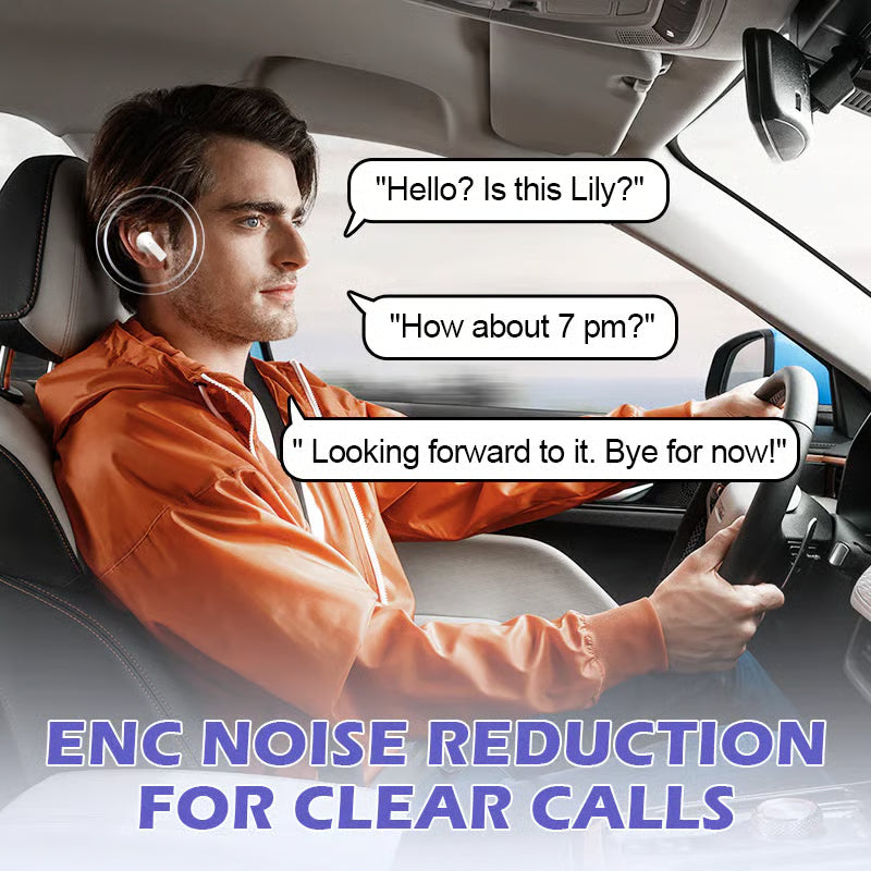 Comfort Open-Ear Clip-On Bluetooth Earbuds