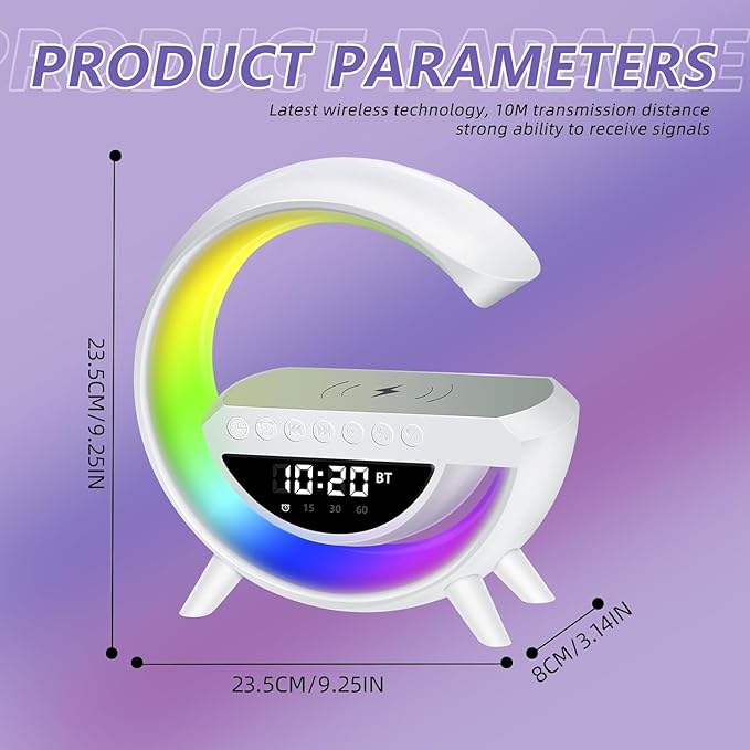 4-in-1 Bluetooth ambient light speaker + wireless charging