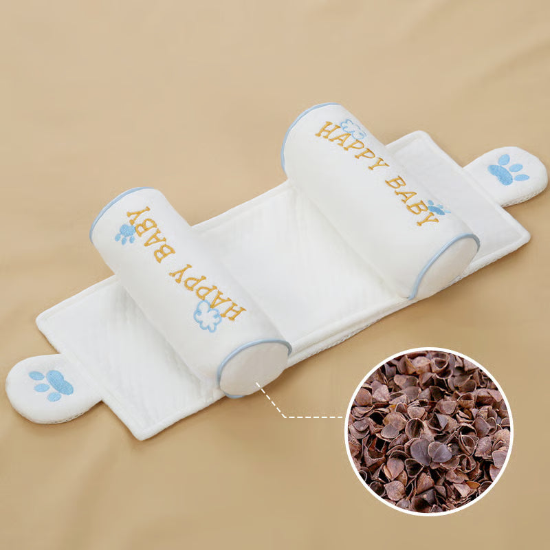🔥Premium Baby Support Pillow - Organic Cotton Infant Head Shaping Cushion for Newborns 0-12 Months