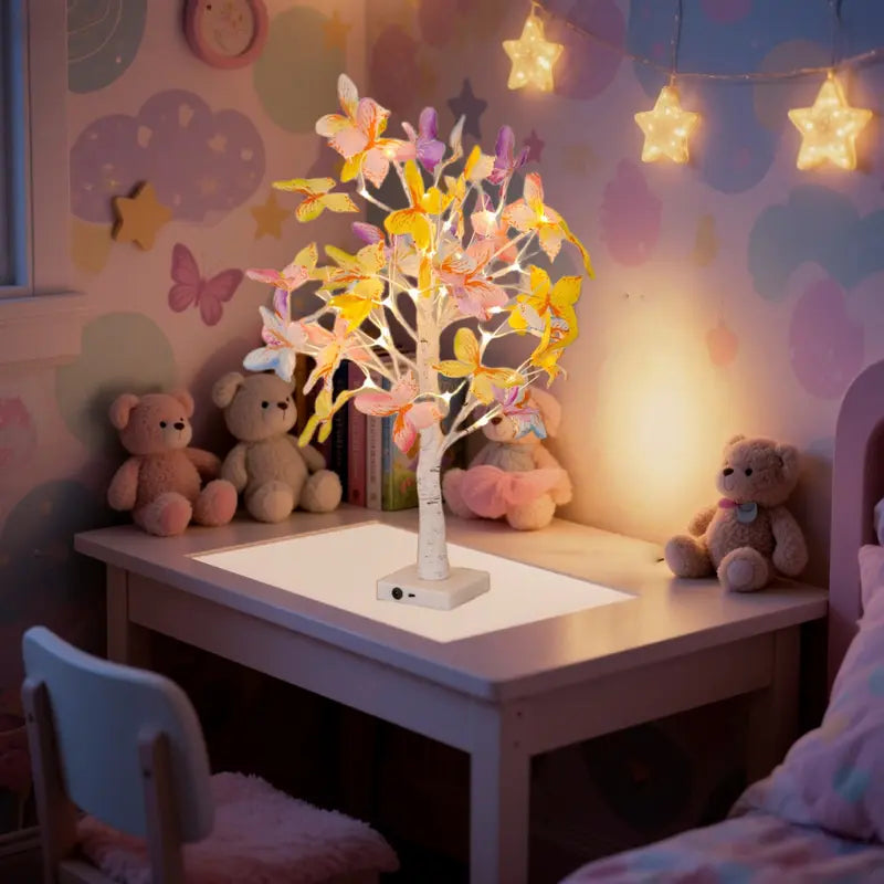 Butterfly LED Birch Tree Lights