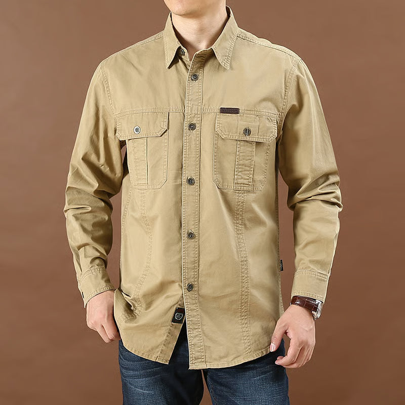 Men's plain cotton casual shirt👔