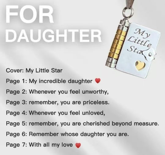 A graduation jewelry full of love✨My little star book necklace